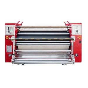 Bottom-feed roller heat transfer machine